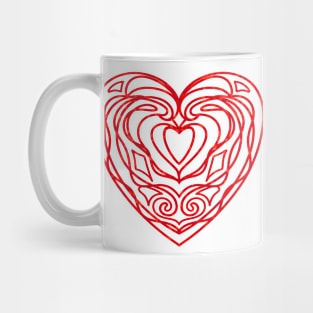 RED Valentine Heart Mug